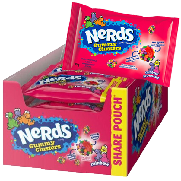 Nerds Gummy Cluster Rainbow 45G 20st