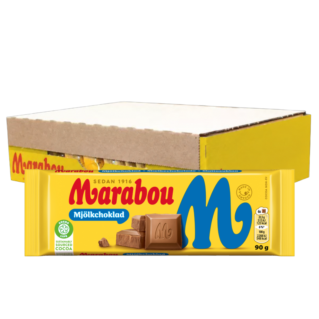 Marabou Mjölchoklad 90g x 24st