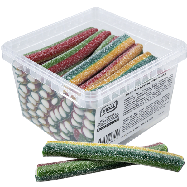 Vidal Sour Rainbow Pencils 50-pack