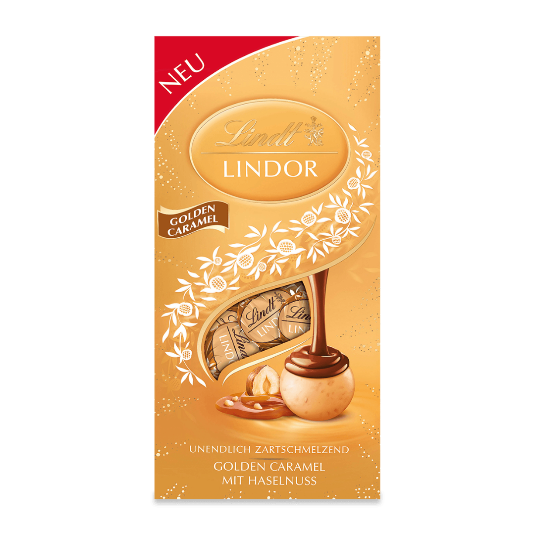 Pose Lindt Lindor Golden Caramel 137g