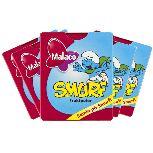 5st - Malaco Smurf Fruktputer 20g