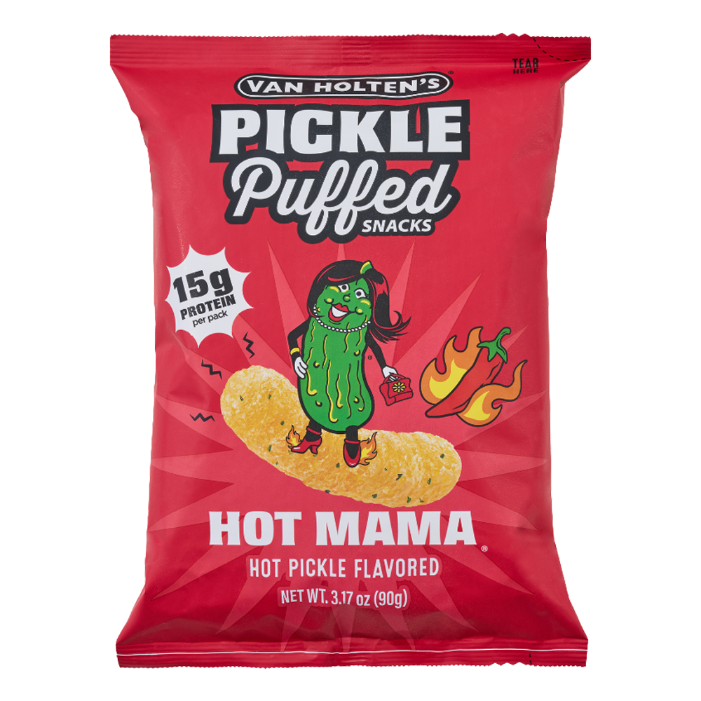 Van Holtens Puffed Snacks Hot Mama 90g