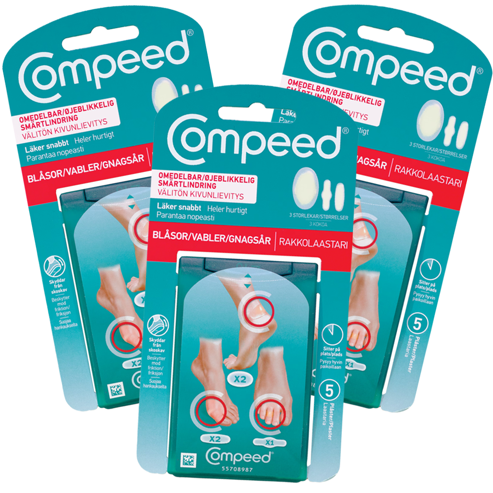 3st - Compeed Skavsårsplåster Mix 5-pack
