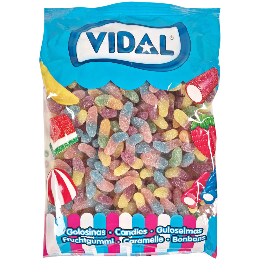 Vidal Sour Mini Worms 1kg