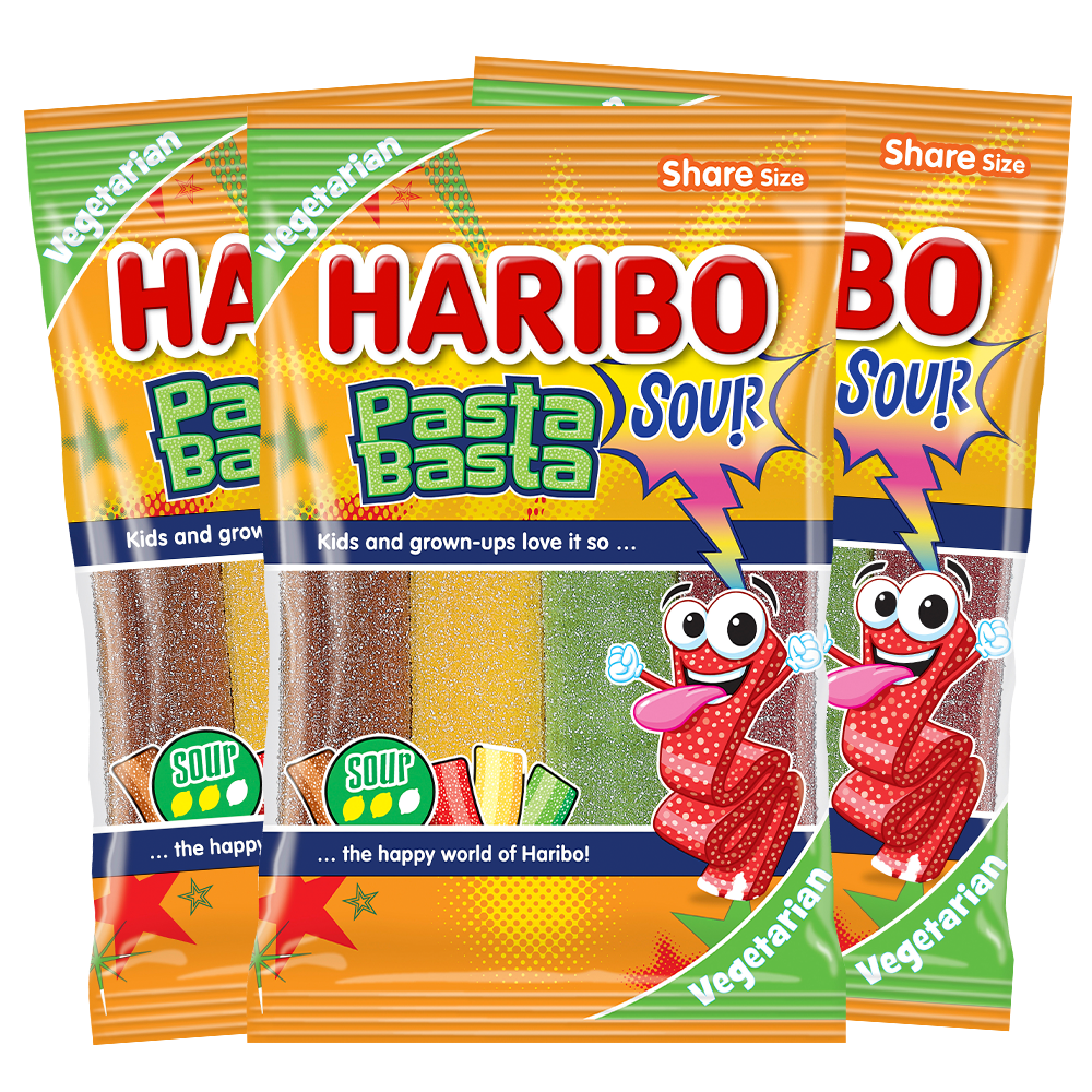 3st - Haribo Pasta Basta Sour 80g