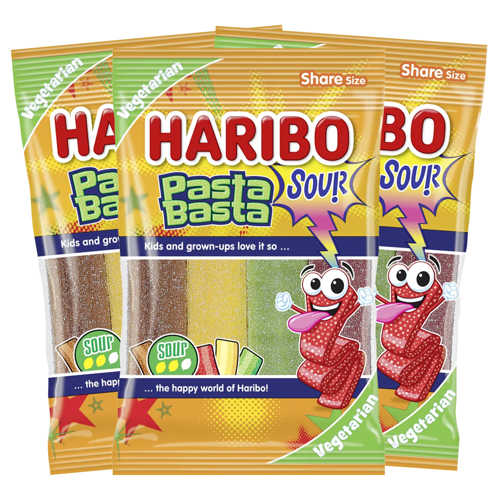 3st - Haribo Pasta Basta Sour 80g