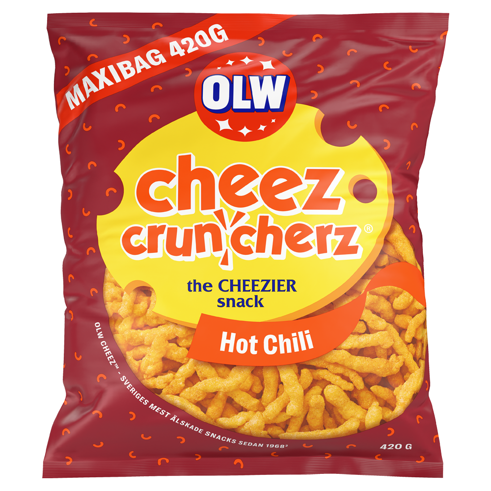 OLW Maxibag Cruncherz Hot Chili 420g