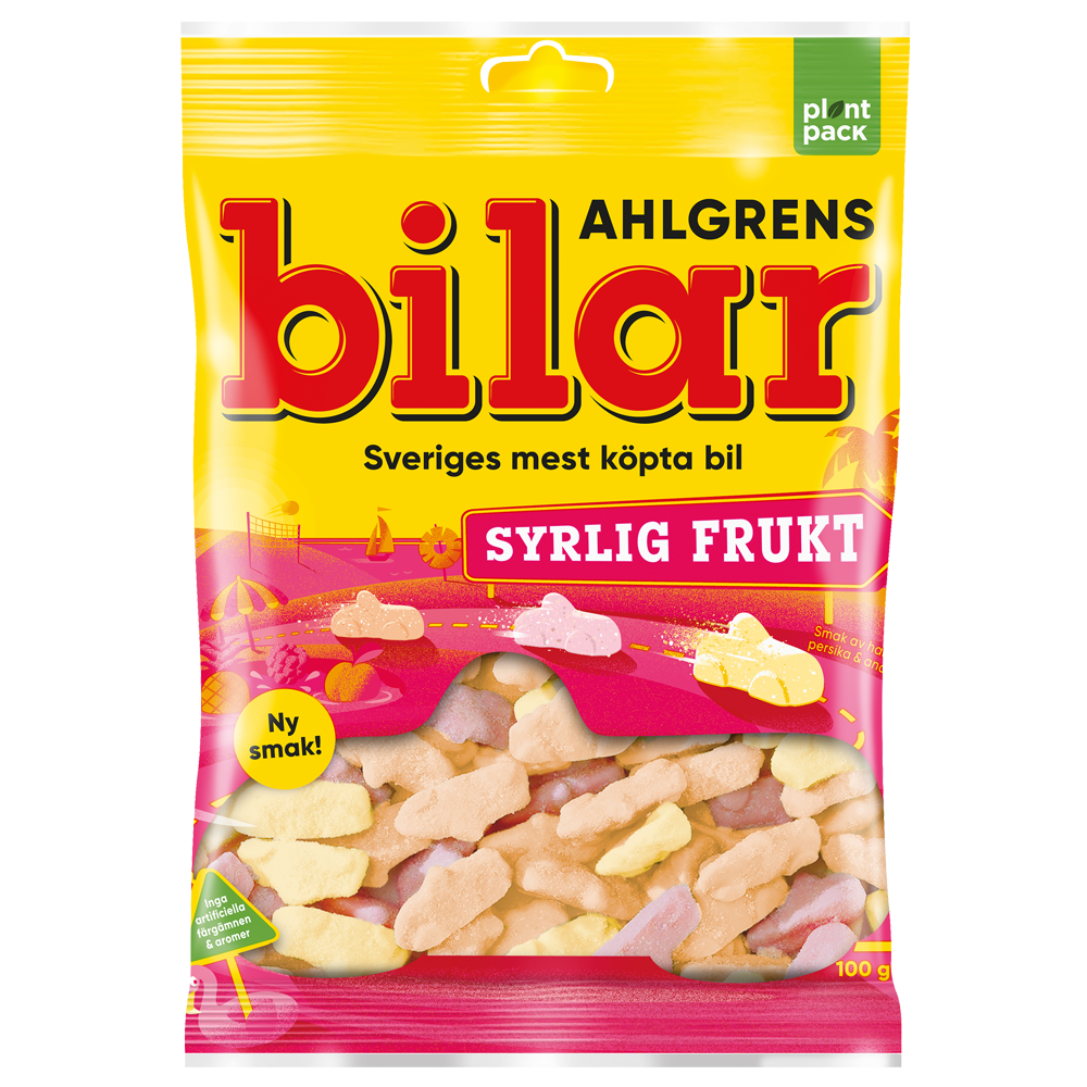 Ahlgrens Bilar Syrlig Frukt 100g