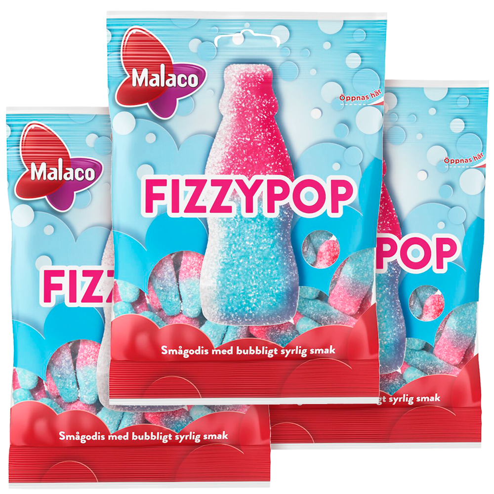 3st - Malaco Fizzypop 85g