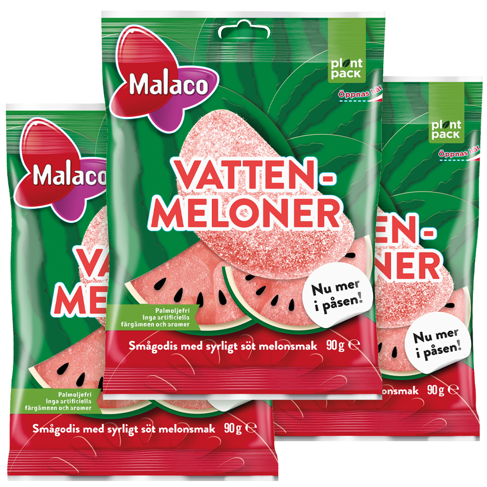 3st - Malaco Vattenmelon 90g