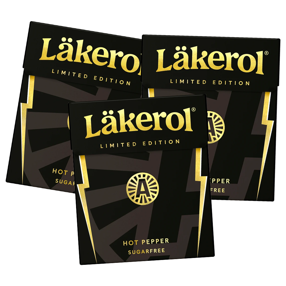 3st - Läkerol Classic Hot Pepper 25g