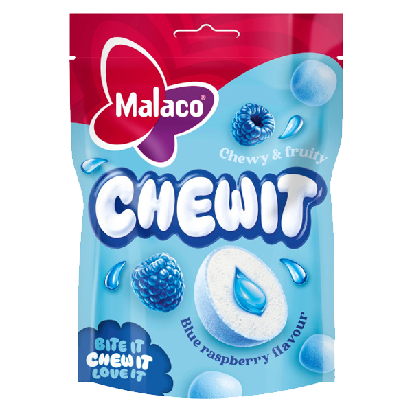 Malaco Chewit Blue Raspberry 115g