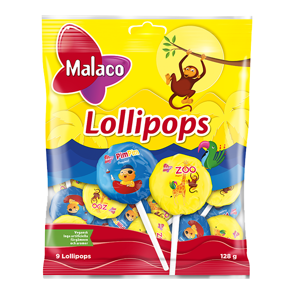 Malaco Lollipops 128g