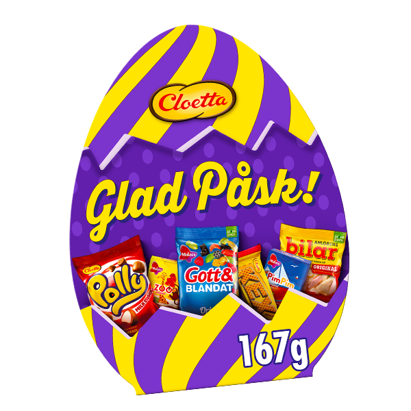 Cloetta Glad Påskägg 167g