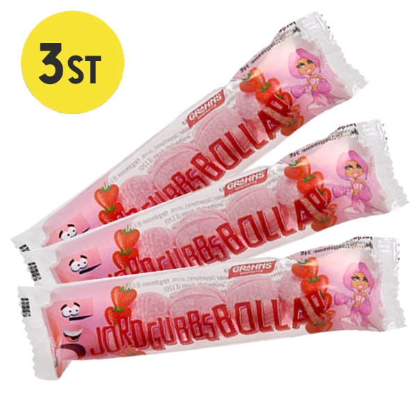 3st - Jordgubbsbollar 5-pack