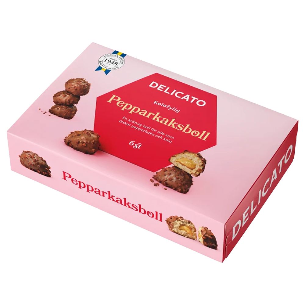 Delicato Pepparkaksboll 6-pack
