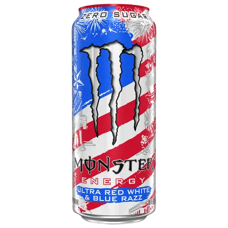 Monster Red White & Blue razz 473ml