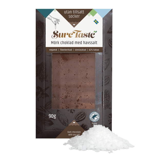 Chokladkaka Mörk Choklad Havssalt 90g