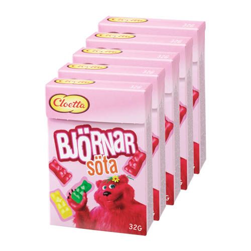 Söta Björnar ask 5st x 32g