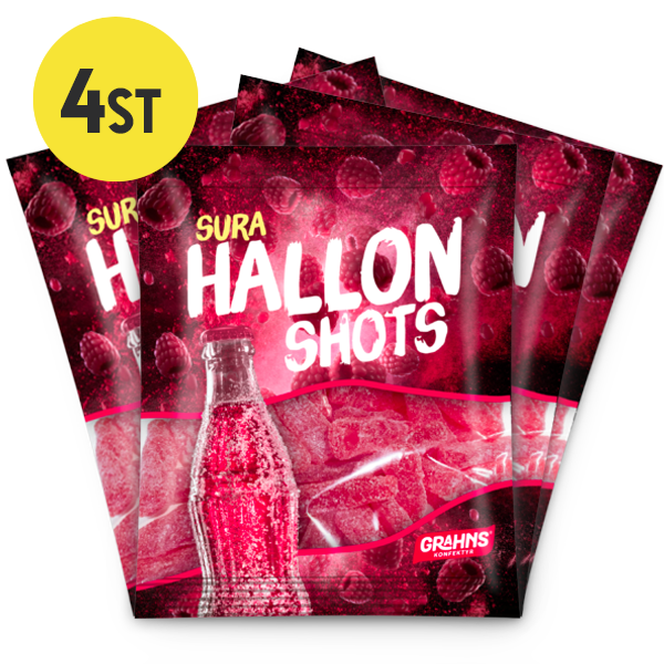4st - Hallonshots 80g