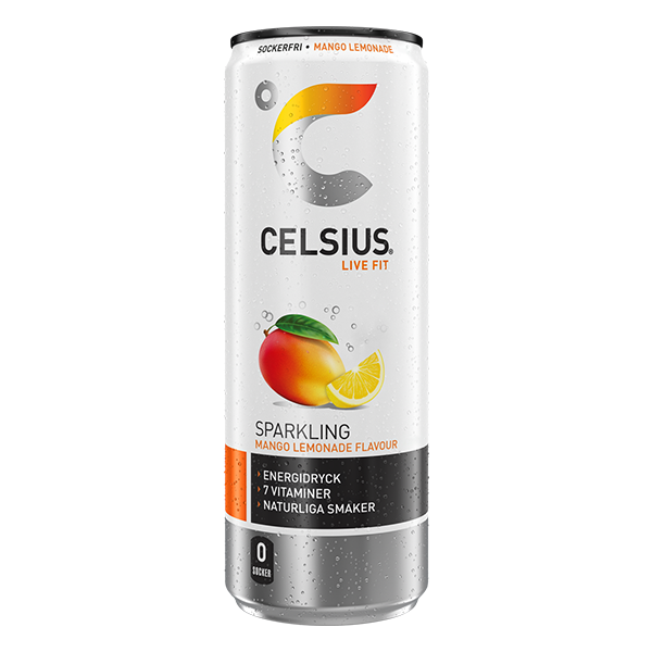 Celsius Mango Lemonade 355ml