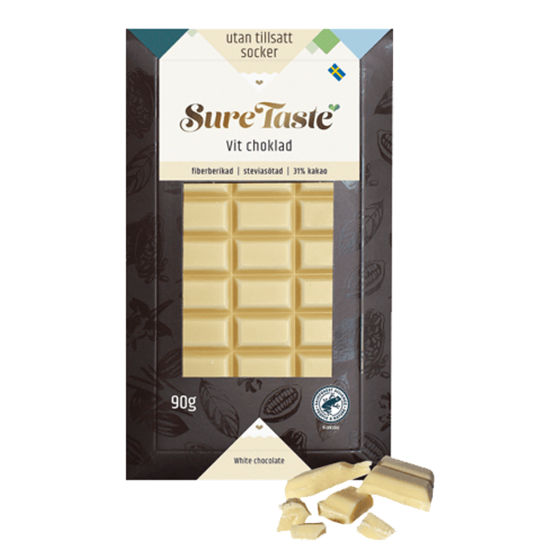 Sure Taste Vit choklad 90g