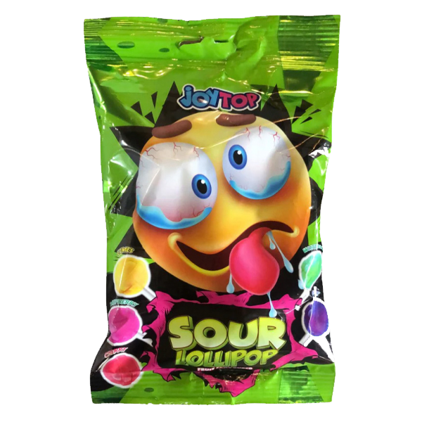 JoyTop Sour Lollipop Smiley 88g