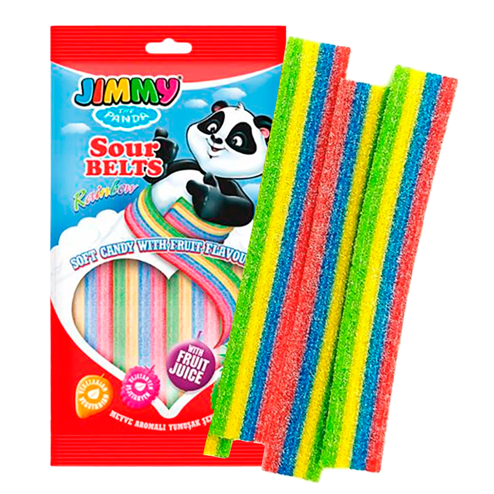 Jimmy Sour Belts Rainbow 75g