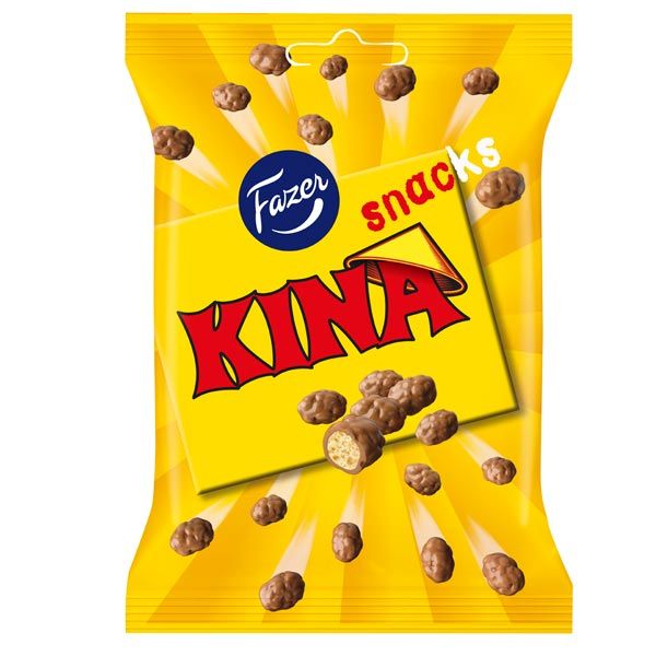 KINA GUL SNACKS 90g PÅSE