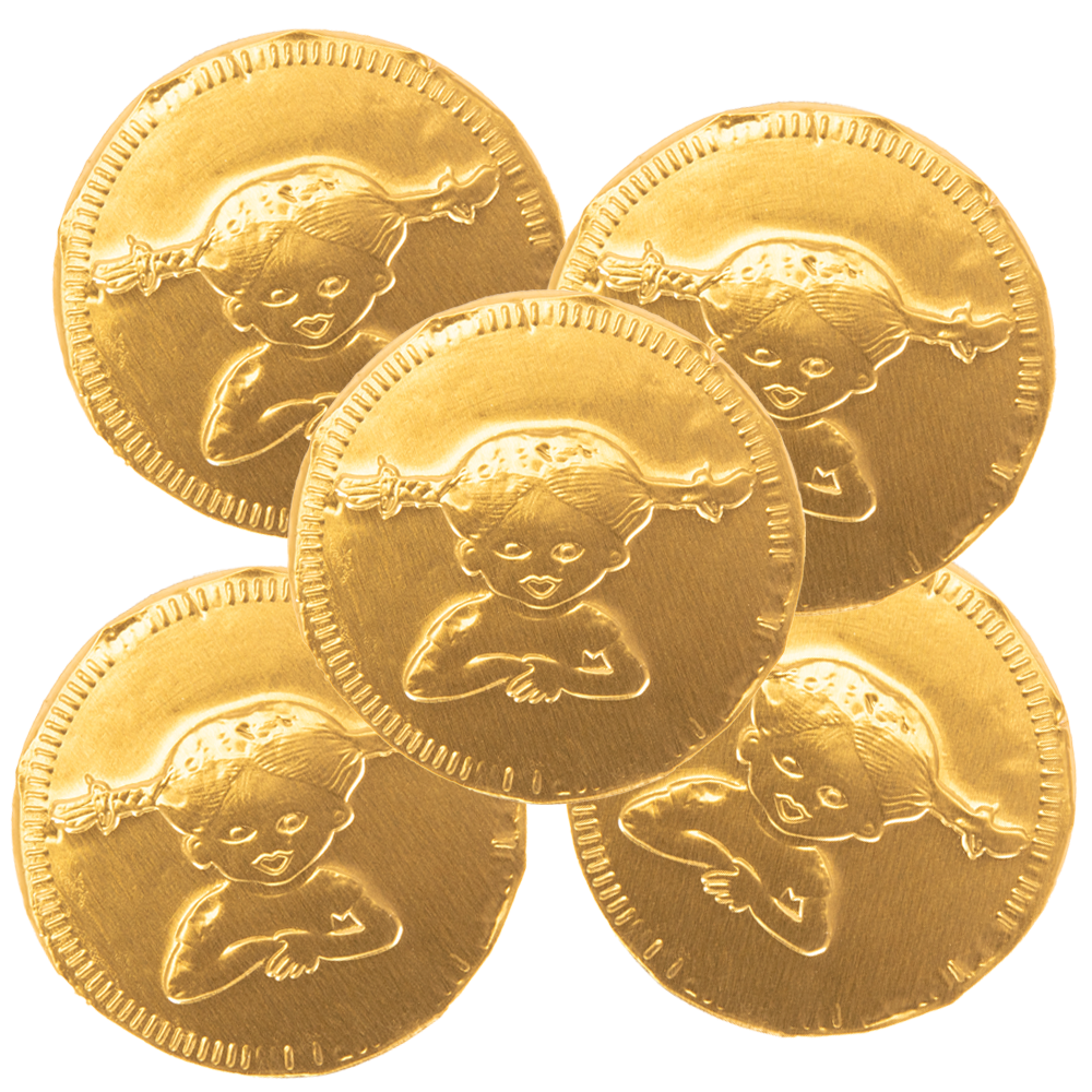 5st - Pippis Guldpengar Choklad 5g