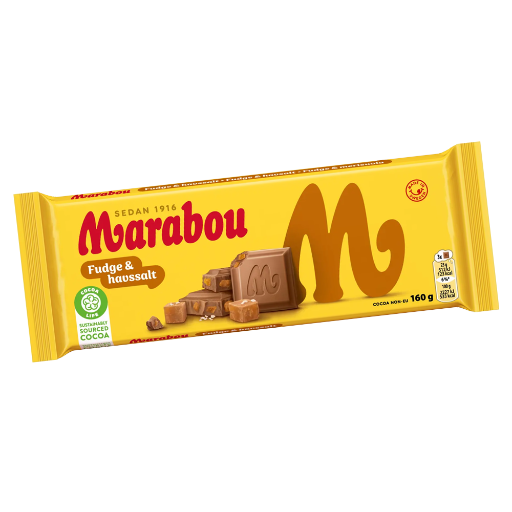 Marabou Fudge havssalt 160g