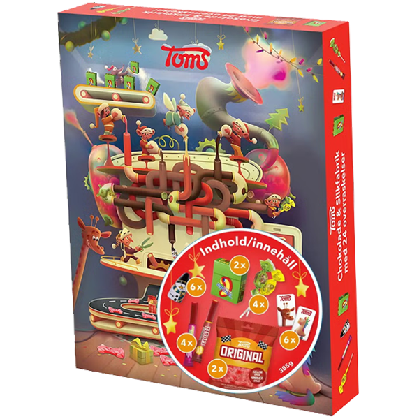 Toms Julfabrik Adventskalender 385g