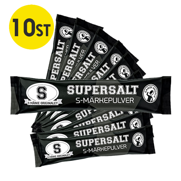 10st - S-märke Supersalt pulver 9G