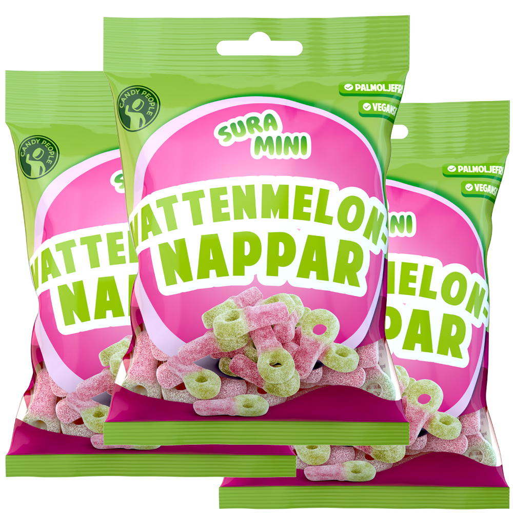 3st - Sura Mini Vattenmelonnappar 70g