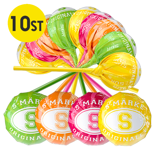 10st - S-Märke Klubba Sur 14g