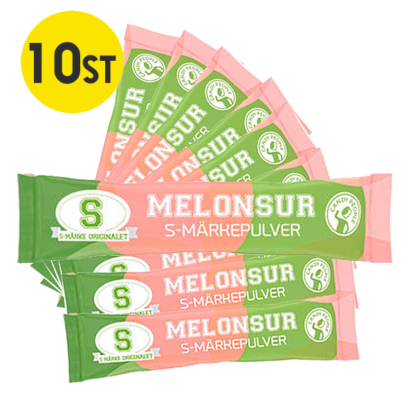 10st - S-märke Melonsur pulver 9G