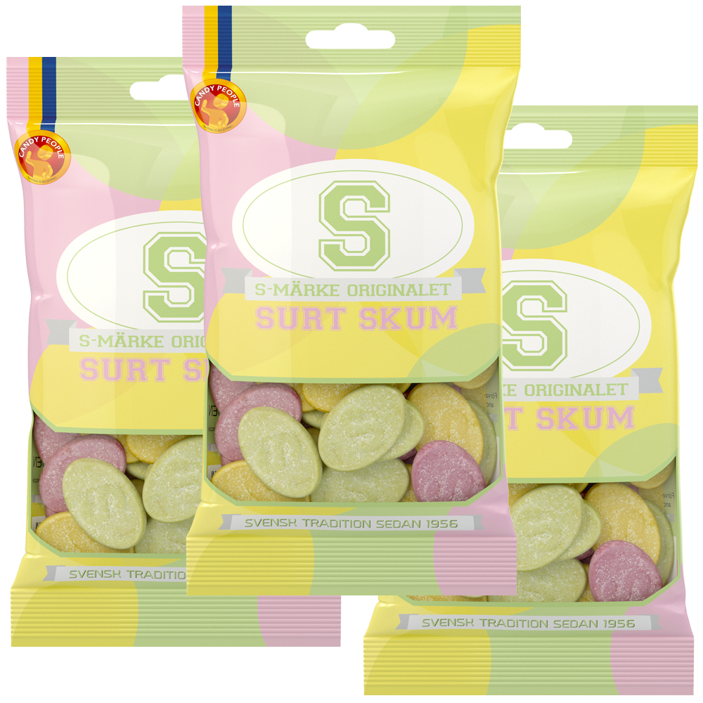 3st - S-Märke Surt Skum 70g
