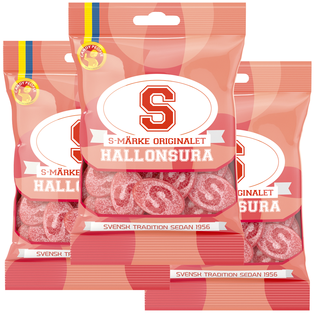 3st - S-Märke Hallonsura 80g