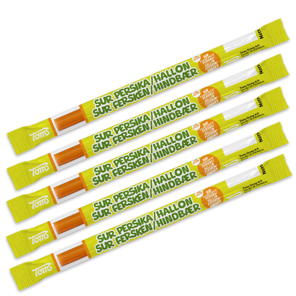 5st-Pingvinsstång Sur Persika/Hallon 55g