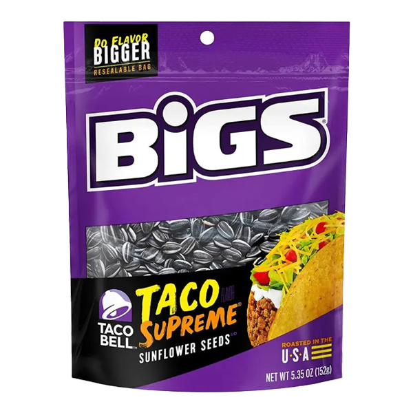 Bigs Taco Bell Sunflower Seeds 152g