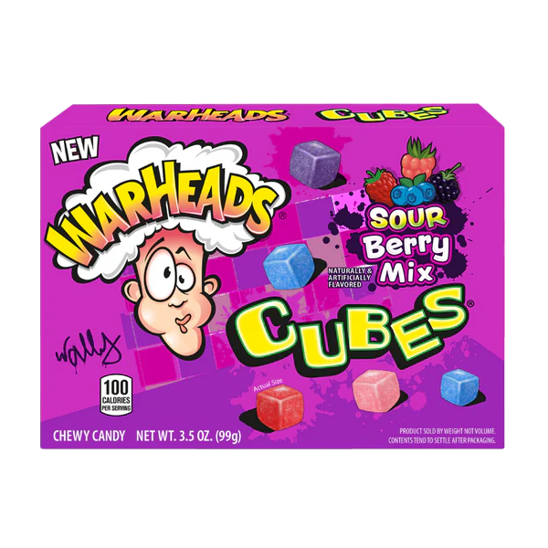 Warheads Sour Mix Cubes Theatrebox 99g