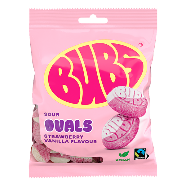 Bubs Sour Strawberry Vanilla 90g