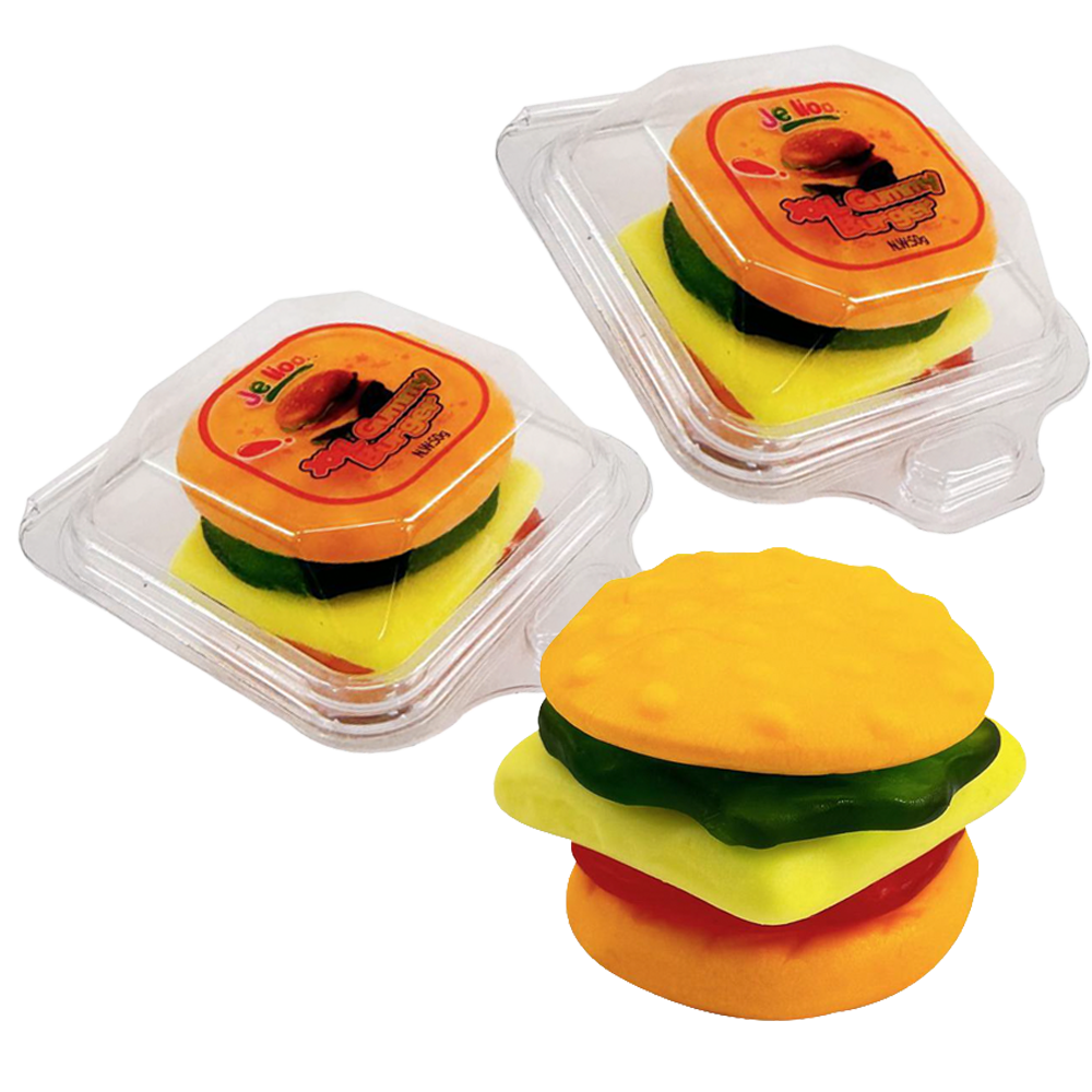 2st - Jellioo XXL Gummy Burger 50g
