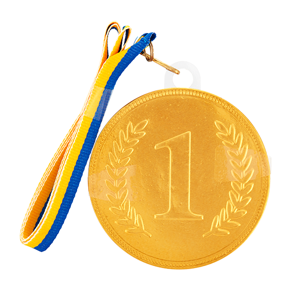 Guldmedalj Choklad 23g 75mm