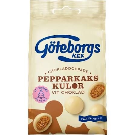 Pepparkakskulor Vit Choklad 120g