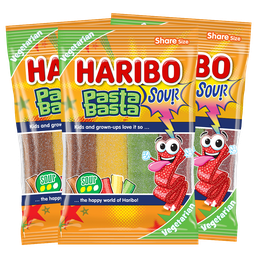 3st - Haribo Pasta Basta Sour 80g