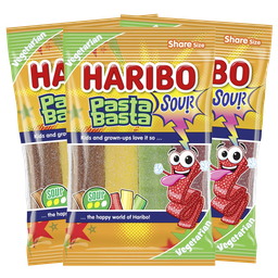 3st - Haribo Pasta Basta Sour 80g