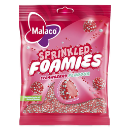 Sprinkled Foamies Sour Strawberry 110g