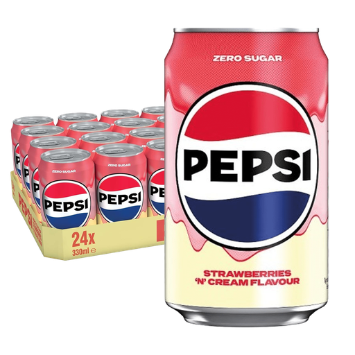 Pepsi Strawberry & Cream 33cl x 24st