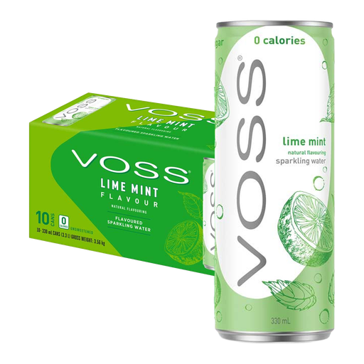 VOSS Water Lime Mint 33cl x 10st